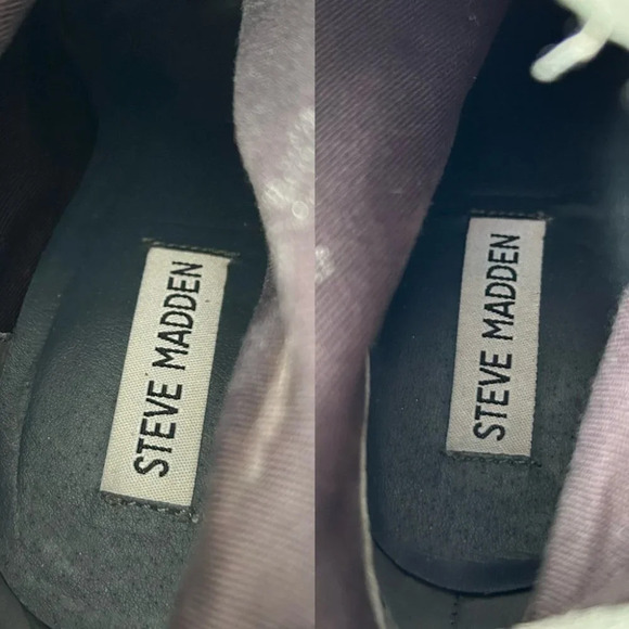 STEVE MADDEN Pilar Gray Suede Fold  Over Heeled Boots - Picture 11 of 14